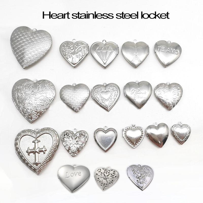 Heart Locket Necklace Photo - Liebe Herz Medaillon Station 20 teil/los