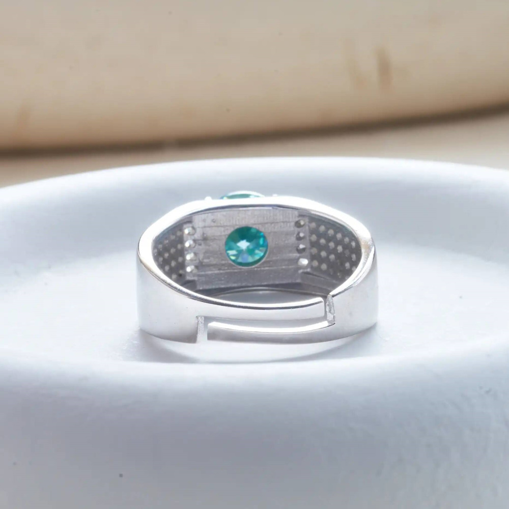 1 Karat natürliche blaue Farbe – Moissanite Engagement Ring 1 Carat Bewertung und Preis
