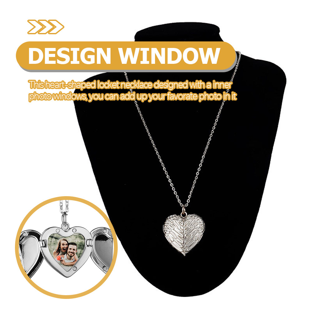 Herzförmige Medaillon-Halskett – Heart Locket Necklace Photo Bewertung und Preis
