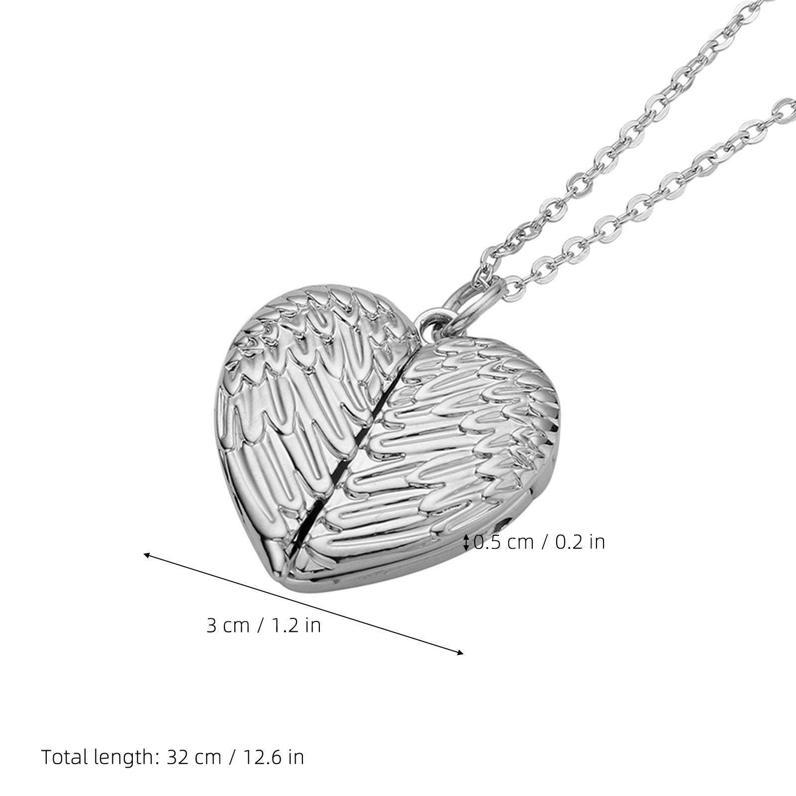 Herzförmige Medaillon-Halskett – Heart Locket Necklace Photo Bewertung und Preis