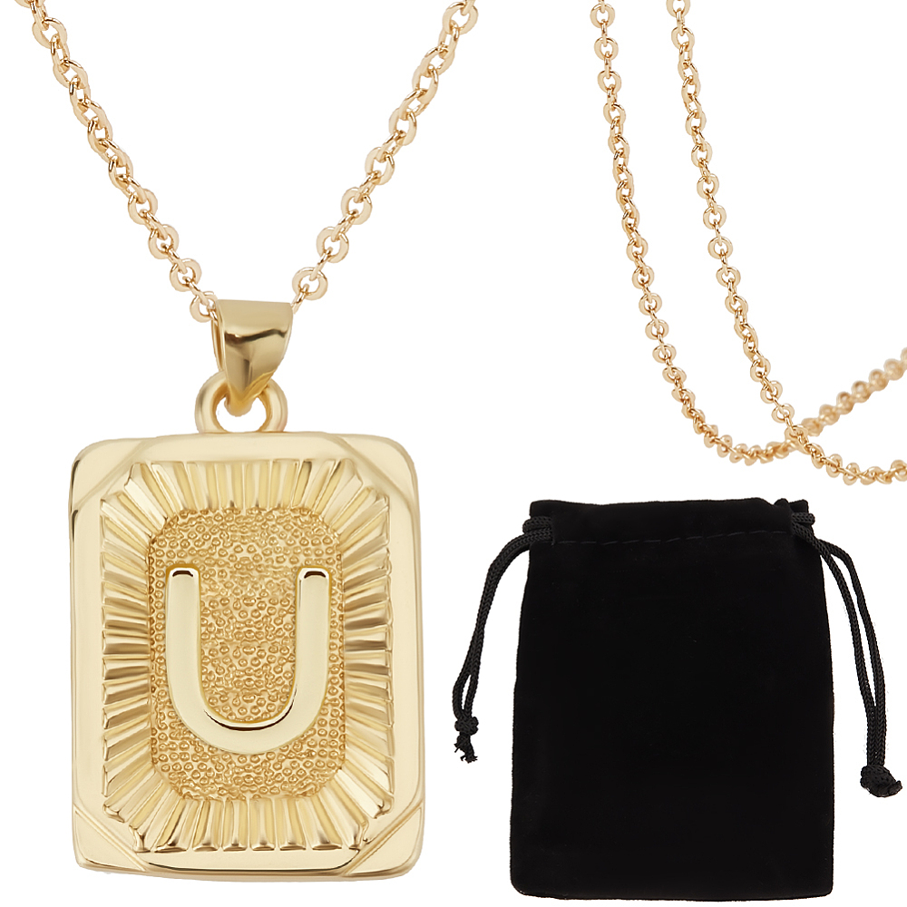 1 Box 1 Stück Initialen-Halske – Initial Letter Necklace 18K Gold Bewertung und Preis