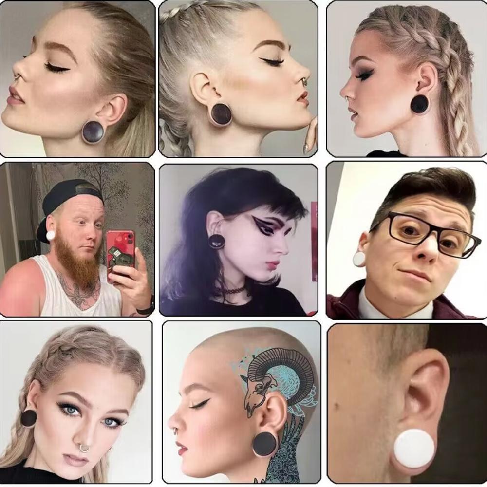 1 Paar Acryl-Ohr-Tunnel-Plugs, – Body Jewelry Bewertung und Preis